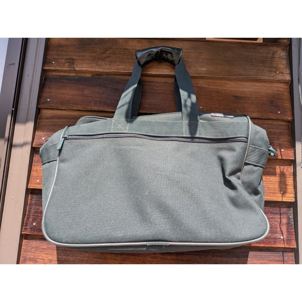 Vintage Pine Green Delsey Light Weight Travel weekend Bag With Adjustable Strap